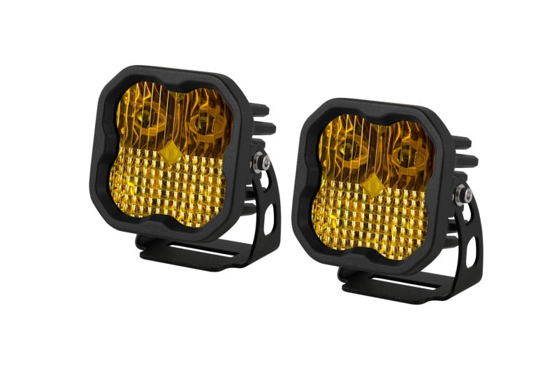 Diode Dynamics SS3 LED Pod Pro - Yellow Combo Standard (Pair) - Rowdy Warehouse 