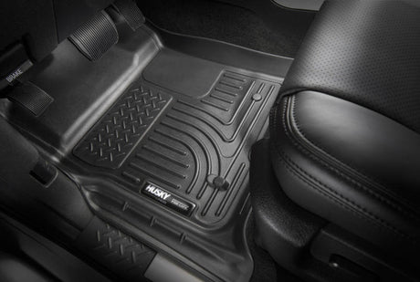 Husky Liners 2023 Honda Pilot Weatherbeater Black Front & 2nd Seat Floor Liners - Rowdy Warehouse 