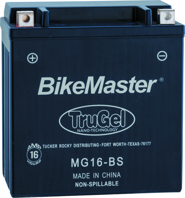 BikeMaster Trugel Battery MG16-BS - Rowdy Warehouse 