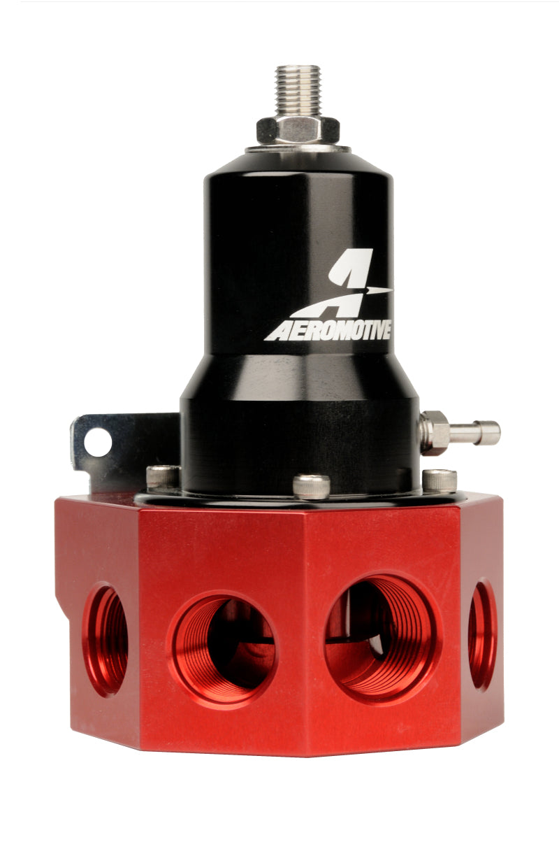 Aeromotive Regulator - 30-120 PSI - .500 Valve - 4x AN-08 and AN-10 inlets / AN-10 Bypass - Rowdy Warehouse 