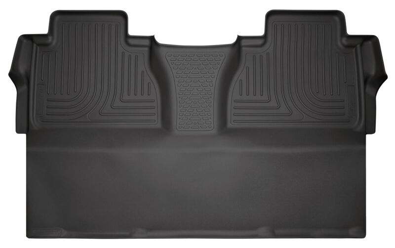 Husky Liners 14-15 Toyota Tundra CrewMax Cab Pickup Weatherbeater Black 2nd Seat Floor Liners