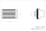 Aeromotive In-Line Filter - (AN-10) 100 Micron SS Element - Rowdy Warehouse 