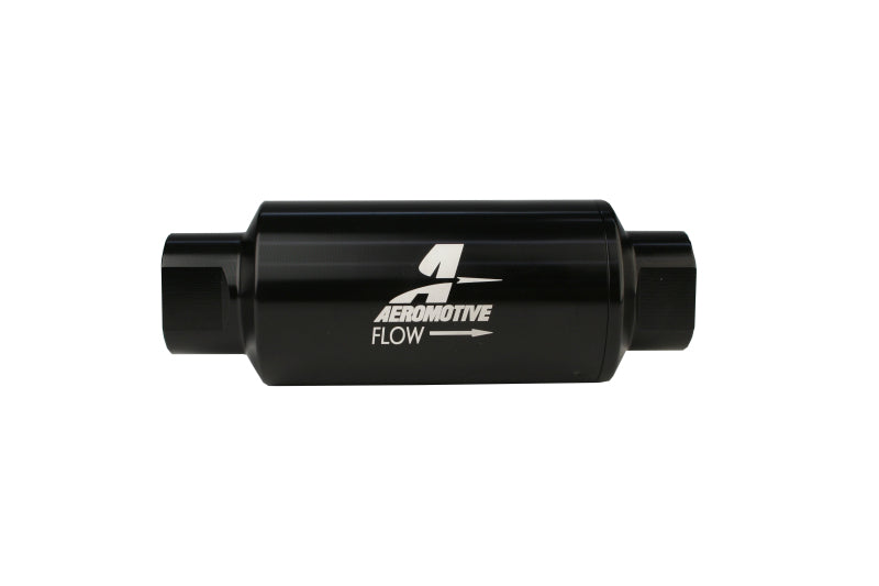 Aeromotive In-Line Filter - AN-10 - Black - 100 Micron - Rowdy Warehouse 