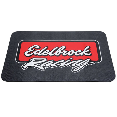 Edelbrock Racing Fender Cover - PVC Foam Mat - 2 Color Printed Edelbrock Racing Logo - Rowdy Warehouse 