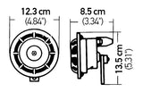 Hella Supertone Horn Set 24V 84w Black - Rowdy Warehouse 