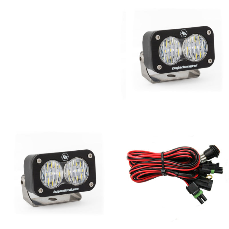 Baja Designs S2 Sport Wide Cornering Pattern Pair LED Work Light - Clear - Rowdy Warehouse 