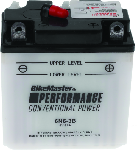 BikeMaster 6N6-3B Battery - Rowdy Warehouse 