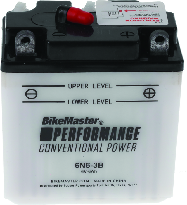 BikeMaster 6N6-3B Battery - Rowdy Warehouse 