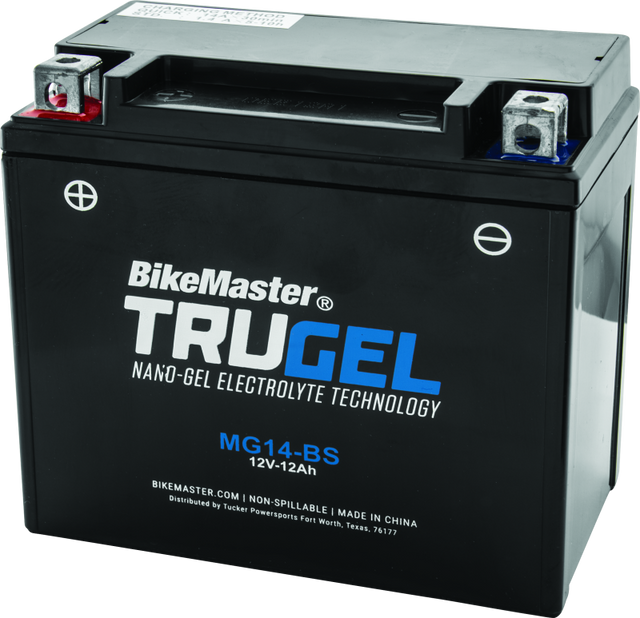 BikeMaster Trugel Battery MG14-BS - Rowdy Warehouse 