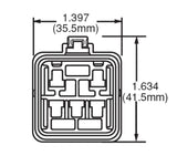 Hella Relay Connector ISO Mini Weatherproof w/ 12in Leads - Rowdy Warehouse 