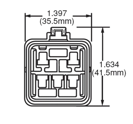 Hella Relay Connector ISO Mini Weatherproof w/ 12in Leads - Rowdy Warehouse 