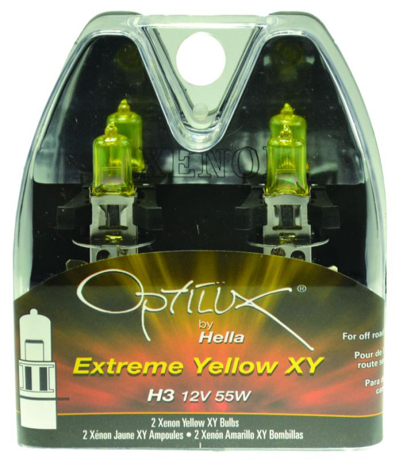 Hella Optilux H3 12V/55W XY Extreme Yellow Bulb - Rowdy Warehouse 