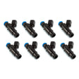 Injector Dynamics 1340cc Injector - 48mm Length - 14mm Top - 14mm Black Bottom Adaptor (Set of 8) - Rowdy Warehouse 