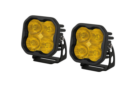 Diode Dynamics SS3 LED Pod Pro - Yellow SAE Fog Standard (Pair) - Rowdy Warehouse 