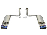 aFe Takeda 16-17 Lexus RC 200T 2.0L (t) 2in. SS Axle-Back Exhaust System w/Polished Blue Tips