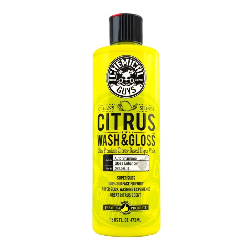 Chemical Guys Citrus Wash & Gloss Concentrated Car Wash - 16oz - Rowdy Warehouse 