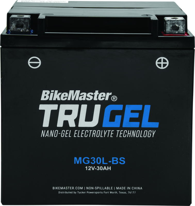 BikeMaster Trugel Battery MG30L-BS - Rowdy Warehouse 