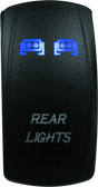 DragonFire Racing Lighted Switch Rear Light On/Off Blue - Rowdy Warehouse 