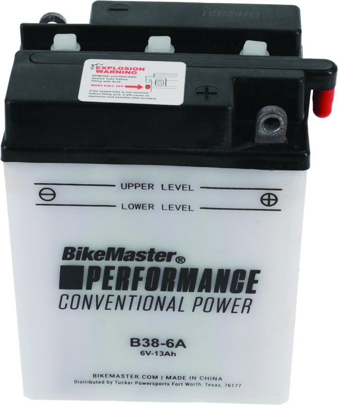 BikeMaster B38-6A Battery - Rowdy Warehouse 