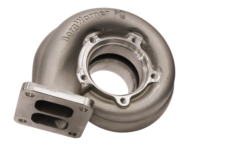 BorgWarner Turbine Housing SX S400 T4 A/R 1.00 83/74mm Twin Scroll - Rowdy Warehouse 