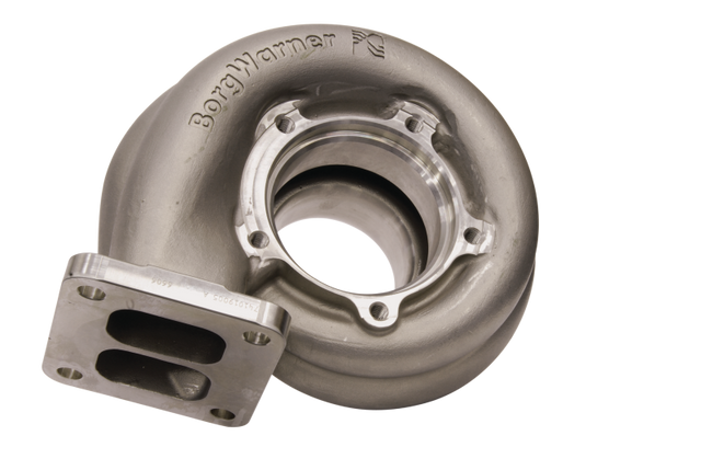 BorgWarner Turbine Housing SX S400 T4 A/R 1.00 83/74mm Twin Scroll - Rowdy Warehouse 