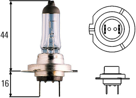 Hella Optilux H7 12V/55W XY Xenon Yellow Bulb - Rowdy Warehouse 