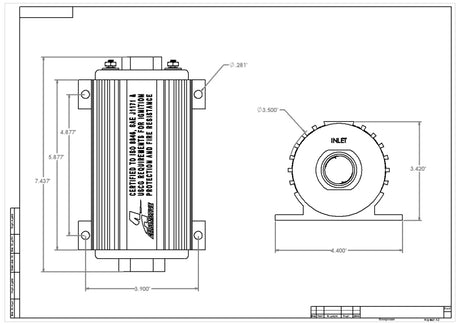 Aeromotive Marine 1000HP Fuel Pump - Rowdy Warehouse 