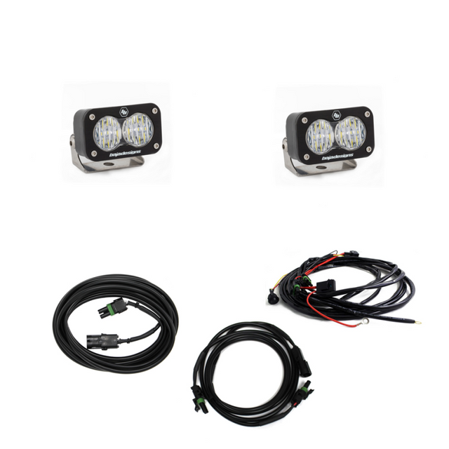 Baja Designs 2018+ Jeep JL LED Light Kit Reverse Kit Dual S2 Sport w/C Wrangler JL - Rowdy Warehouse 