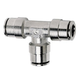 Firestone Union Tee 1/4in. Nickel Push-Lock Air Fitting - Single (WR17603461) - Rowdy Warehouse 