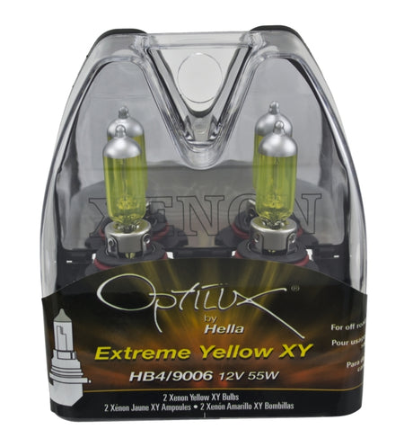 Hella Optilux HB4 9006 12V/55W XY Xenon Yellow Bulb - Rowdy Warehouse 