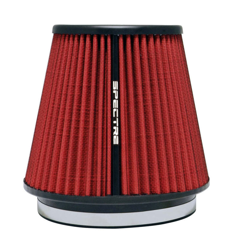 Spectre HPR Conical Air Filter 6in. Flange ID / 7.313in. Base OD / 7in. Tall - Red