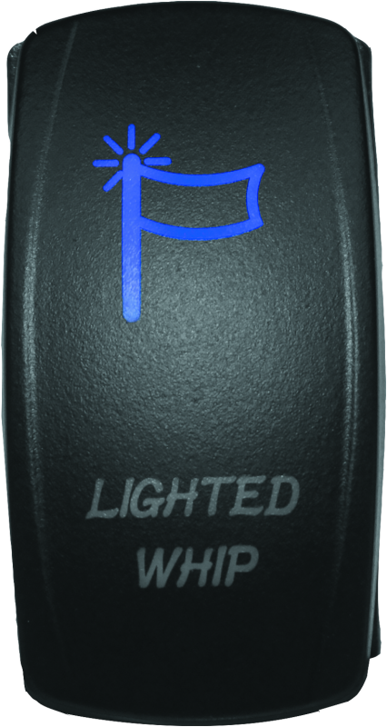 DragonFire Racing Lighted Switch Whip On/Off Blue - Rowdy Warehouse 