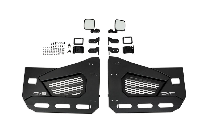 DV8 Offroad 18-22 Jeep Wrangler JL/JT Spec Series Half Doors - Front Set