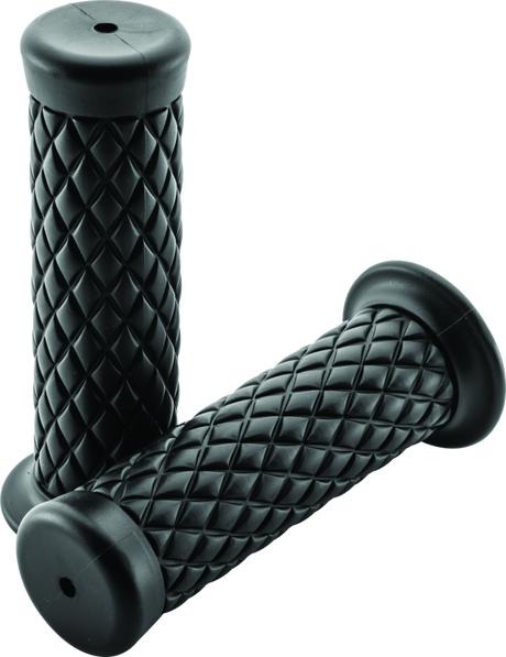 BikeMaster Quilted Grips - Black - Rowdy Warehouse 