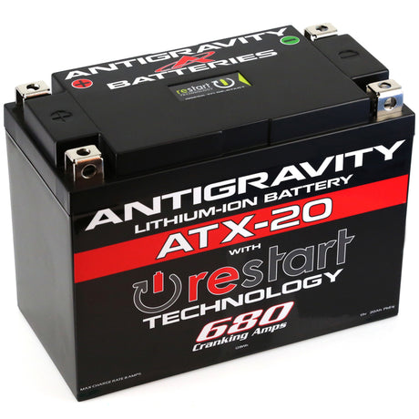 Antigravity YTX20 Lithium Battery w/Re-Start - Rowdy Warehouse 