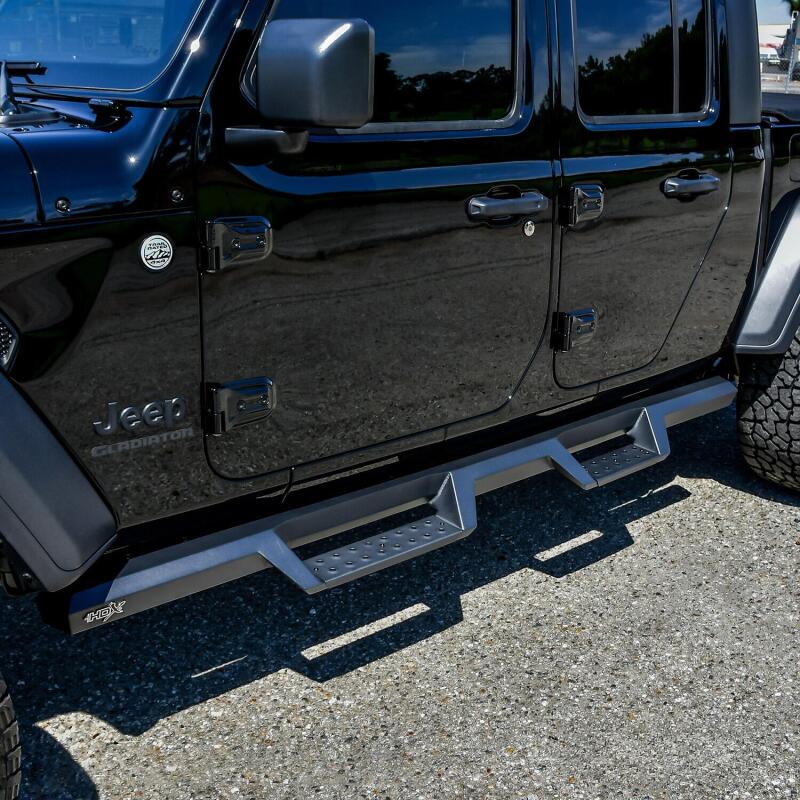 Westin 2020 Jeep Gladiator HDX Drop Nerf Step Bars - Textured Black