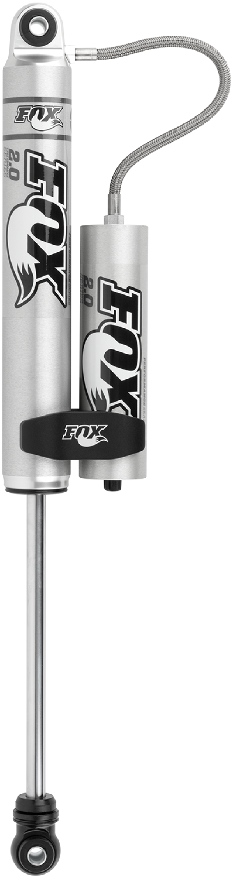 Fox 2.0 Performance Series 10.1in. Smooth Body R/R Shock Aluminum / Std Travel / Eyelet Ends - Black - Rowdy Warehouse 