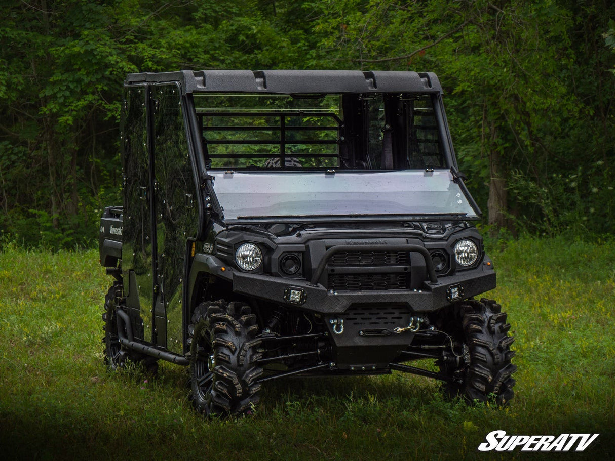 KAWASAKI MULE PRO SCRATCH RESISTANT FLIP DOWN WINDSHIELD