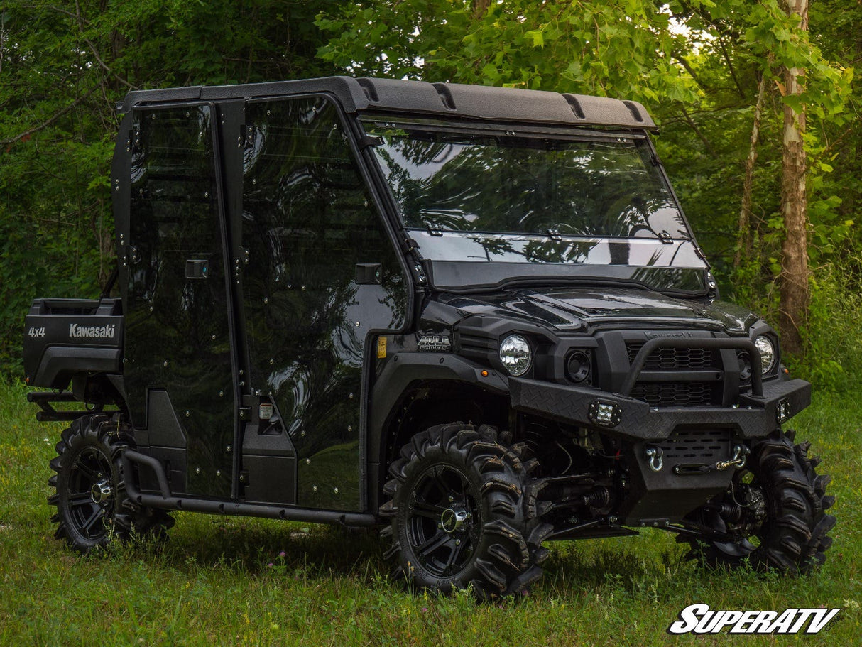 KAWASAKI MULE PRO SCRATCH RESISTANT FLIP DOWN WINDSHIELD