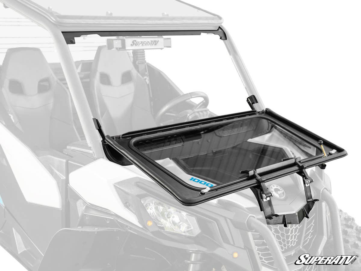 Can-Am Commander Flip Down Glass Windshield