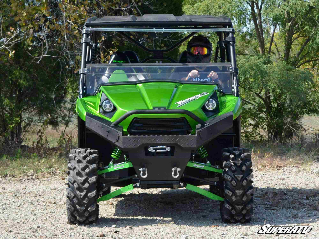 SuperATV Kawasaki Teryx 750/800 Scratch Resistant Flip Windshield