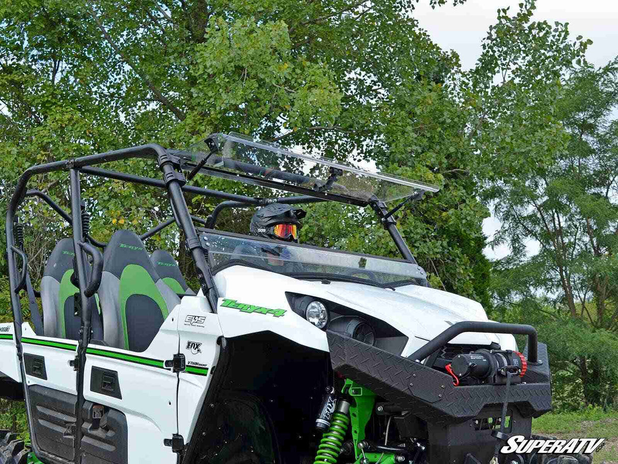 SuperATV Kawasaki Teryx 750/800 Scratch Resistant Flip Windshield