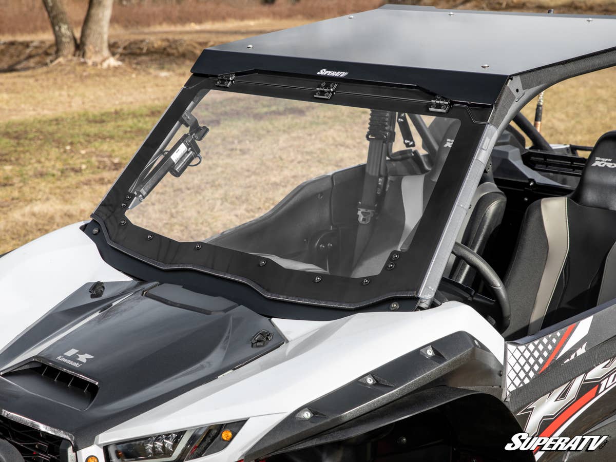 SuperATV Kawasaki Teryx KRX 1000 Maxdrive Power Flip Windshield