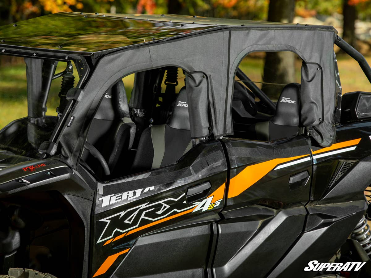 SuperATV Kawasaki Teryx KRX 4 1000 Primal Soft Cab Enclosure Upper Doors