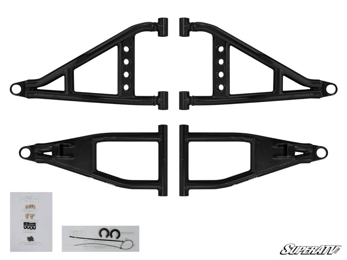 SuperATV Polaris Ranger 1000 Diesel High Clearance 1.5â€ Forward Offset A-Arms