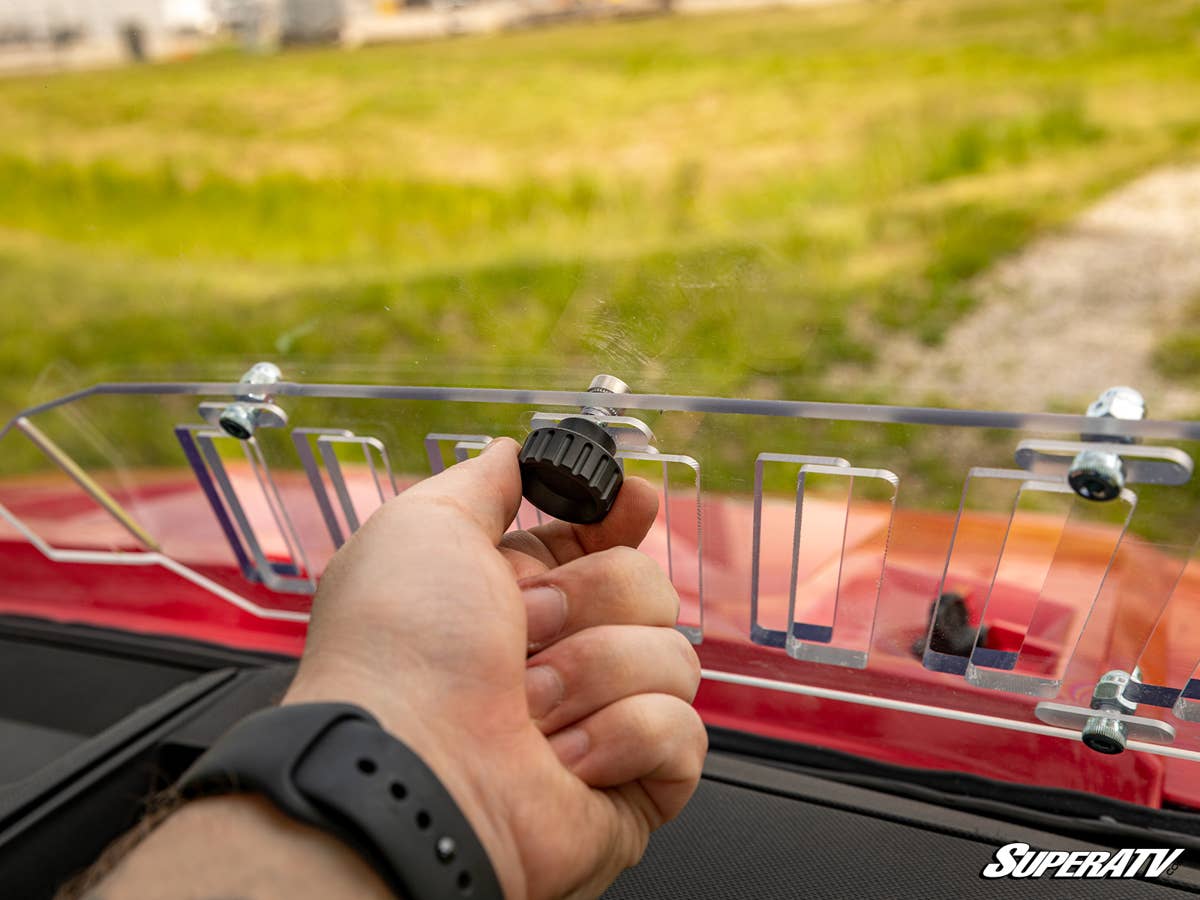 SuperATV Polaris Ranger 1000 Scratch-Resistant Vented Full Windshield