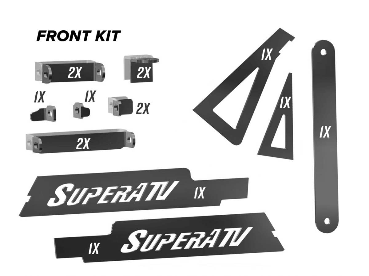 SuperATV Polaris Ranger XP 1000 Weld-In Gusset Kit