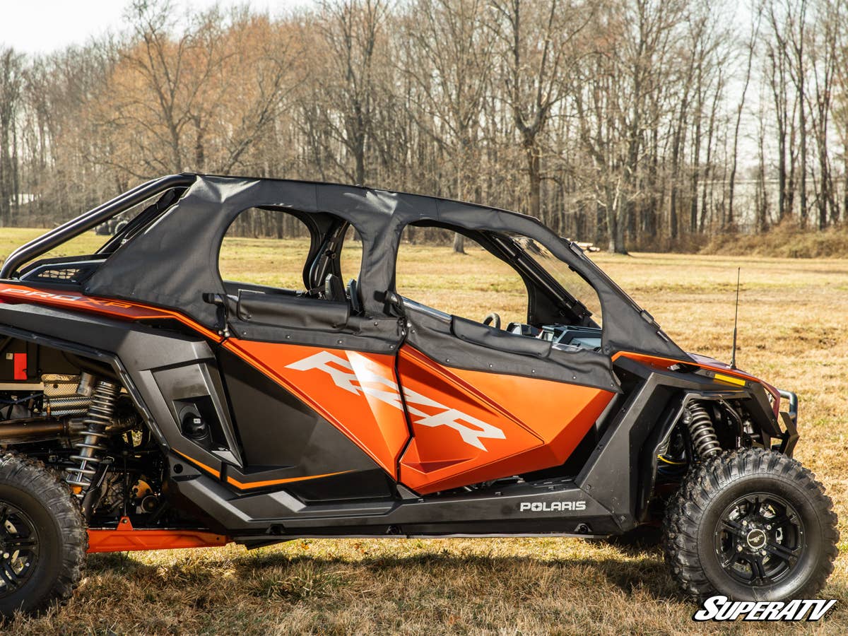 SuperATV Polaris RZR Turbo R 4 Primal Soft Cab Enclosure Upper Doors