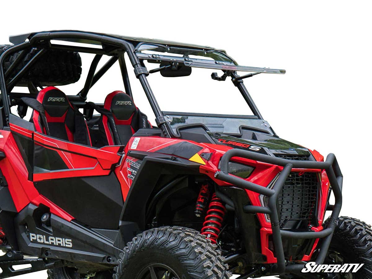 Polaris RZR Turbo S Scratch Resistant Flip Windshield