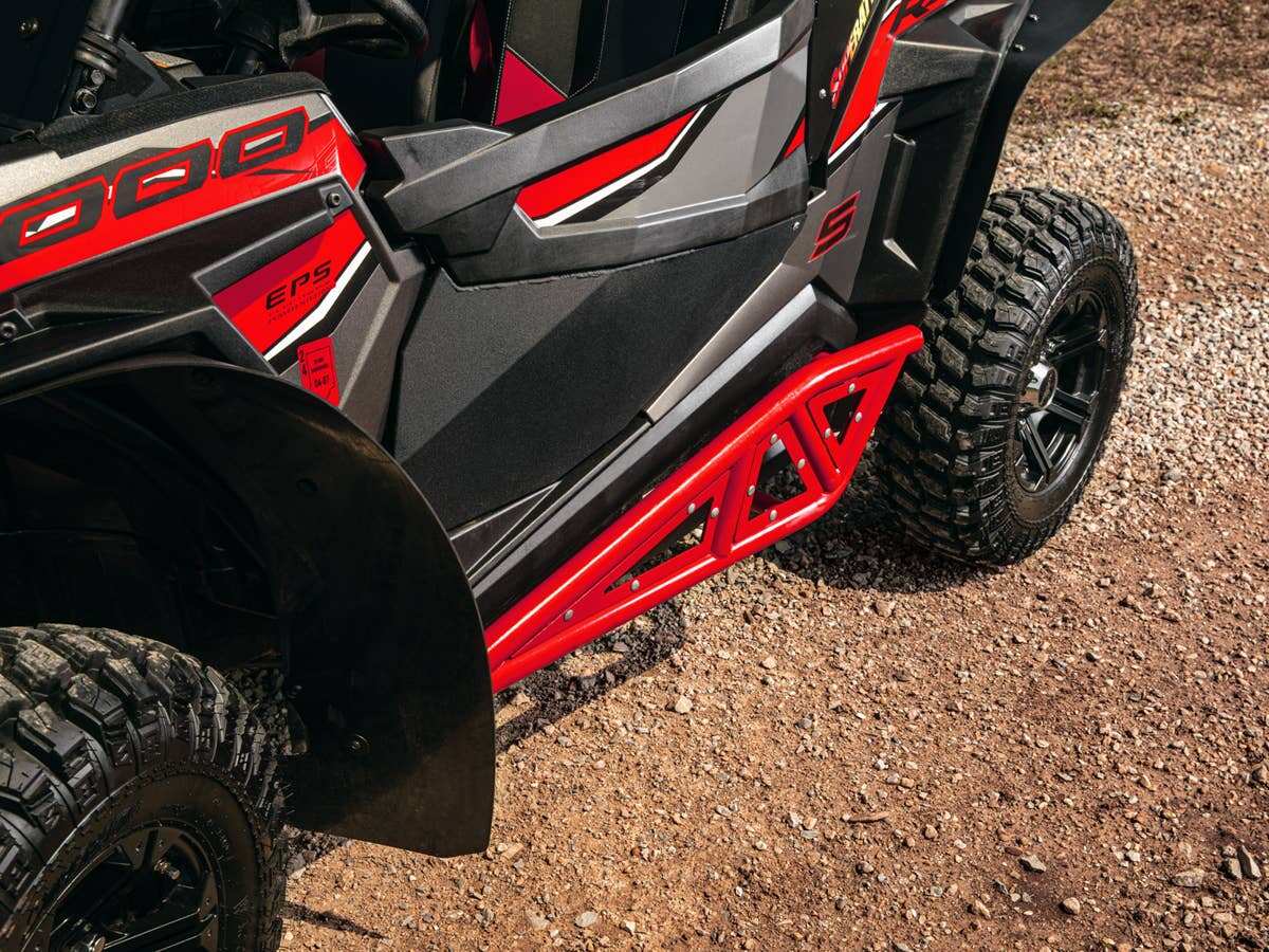 SuperATV Polaris RZR XP Turbo Heavy Duty Tube Rock Sliders